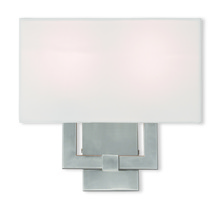 Livex Lighting 51103-91 - 2 Light Brushed Nickel Wall Sconce