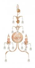 Crystorama 4902-CM - Crystorama Athena 2 Light Champagne Sconce