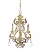 Crystorama 6703-CM - Winslow 3 Light Optical Crystal Champagne Mini Chandelier