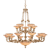 Crystorama 879-WH - Natural Alabaster 20 Light Bronze Chandelier