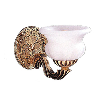 Crystorama 881-BP - Natural Alabaster 1 Light Bronze Patina Sconce