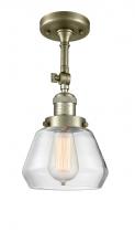 Innovations Lighting 201F-AB-G172 - Fulton - 1 Light - 7 inch - Antique Brass - Semi-Flush Mount