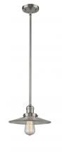 Innovations Lighting 201S-SN-G2-LED - Halophane - 1 Light - 9 inch - Brushed Satin Nickel - Stem Hung - Mini Pendant