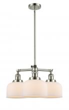 Innovations Lighting 207-PN-G71-LED - Bell - 3 Light - 22 inch - Polished Nickel - Stem Hung - Chandelier