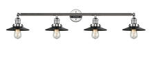 Innovations Lighting 215-PC-M6BK-LED - Railroad - 4 Light - 44 inch - Polished Chrome - Bath Vanity Light