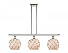 Innovations Lighting 516-3I-PN-G121-8RB - Farmhouse Rope - 3 Light - 36 inch - Polished Nickel - Cord hung - Island Light