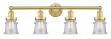 Innovations Lighting 616-4W-SG-G184S - Canton - 4 Light - 32 inch - Satin Gold - Bath Vanity Light