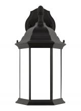 Generation Lighting 8938751EN3-12 - Sevier traditional 1-light LED outdoor exterior medium downlight outdoor wall lantern sconce in blac