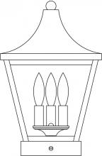 Arroyo Craftsman NAC-10RM-S - 10" Nantes column mount