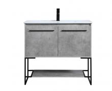 Elegant VF42036CG - 36 Inch Single Bathroom Vanity in Concrete Grey