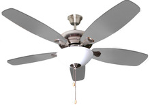 HOMEnhancements 18923 - 52" 5-Blade UFO Fan NK Silver/Walnut Blades 2-Light Bowl White Glass LED Kit