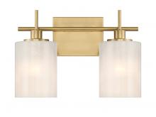 Savoy House Meridian M80083NB - 2-Light Bathroom Vanity Light in Natural Brass