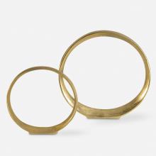 Uttermost 18961 - Jimena Gold Ring Sculptures Set/2