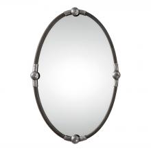 Uttermost 09064 - Carrick Black Oval Mirror