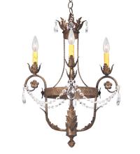 Meyda White 115834 - 18" Wide Antonia 4 Light Chandelier