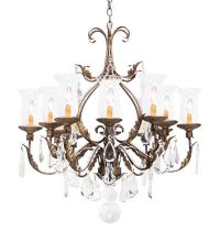 Meyda White 119105 - 36" Wide French Elegance 12 Light Crystal Chandelier