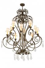 Meyda White 120429 - 48"W Josephine 10 LT Chandelier