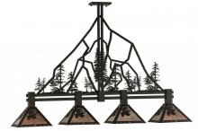 Meyda White 143959 - 60" Long Tall Pines 4 Light Island Pendant