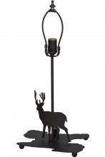 Meyda White 153096 - 14"H Lone Deer Double Lit Table Base