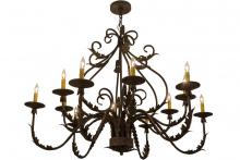 Meyda White 160180 - 48"W French Elegance 12 LT Chandelier