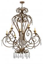 Meyda White 169309 - 48"W Josephine 10 LT Chandelier