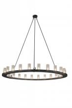 Meyda White 169996 - 72" Wide Loxley 24 Light Chandelier