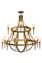 Meyda White 176602 - 72"W Pontoise 15 LT Chandelier