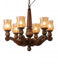 Meyda White 18983 - 30" Wide Kendall 6 Light Chandelier