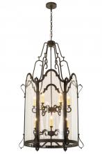 Meyda White 190487 - 33"W Dubrek 12 LT Foyer Lantern