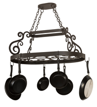 Meyda White 197433 - 38" Long Neo Pot Rack