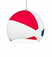 Meyda White 211849 - 12" Wide Beach Ball Pendant