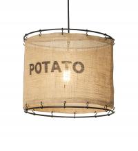 Meyda White 216780 - 16" Wide Empire Potato Sack Pendant