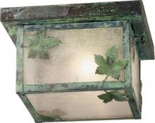 Meyda White 38554 - 10"Sq Hyde Park Maple Leaf Flushmount