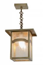 Meyda White 38990 - 9"Sq Hyde Park Mountain View Pendant